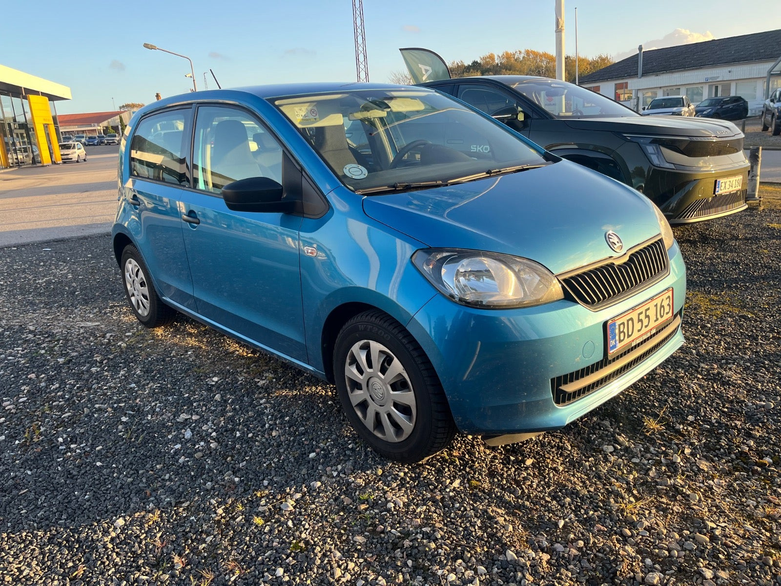 Blå Skoda Citigo fra 2017