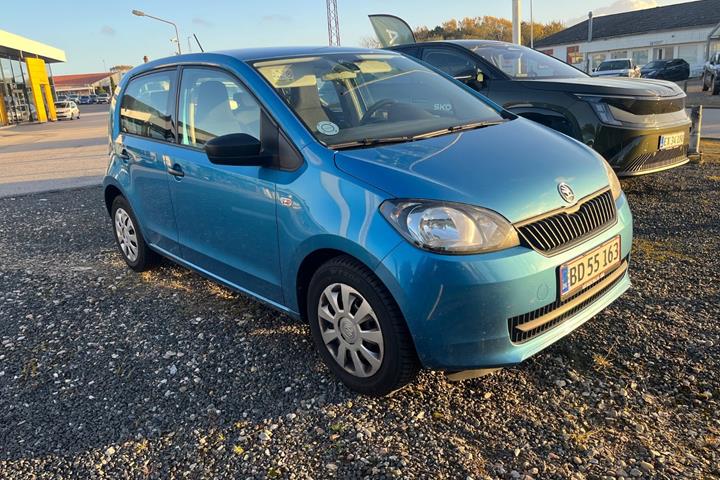 Blå Skoda Citigo fra 2017