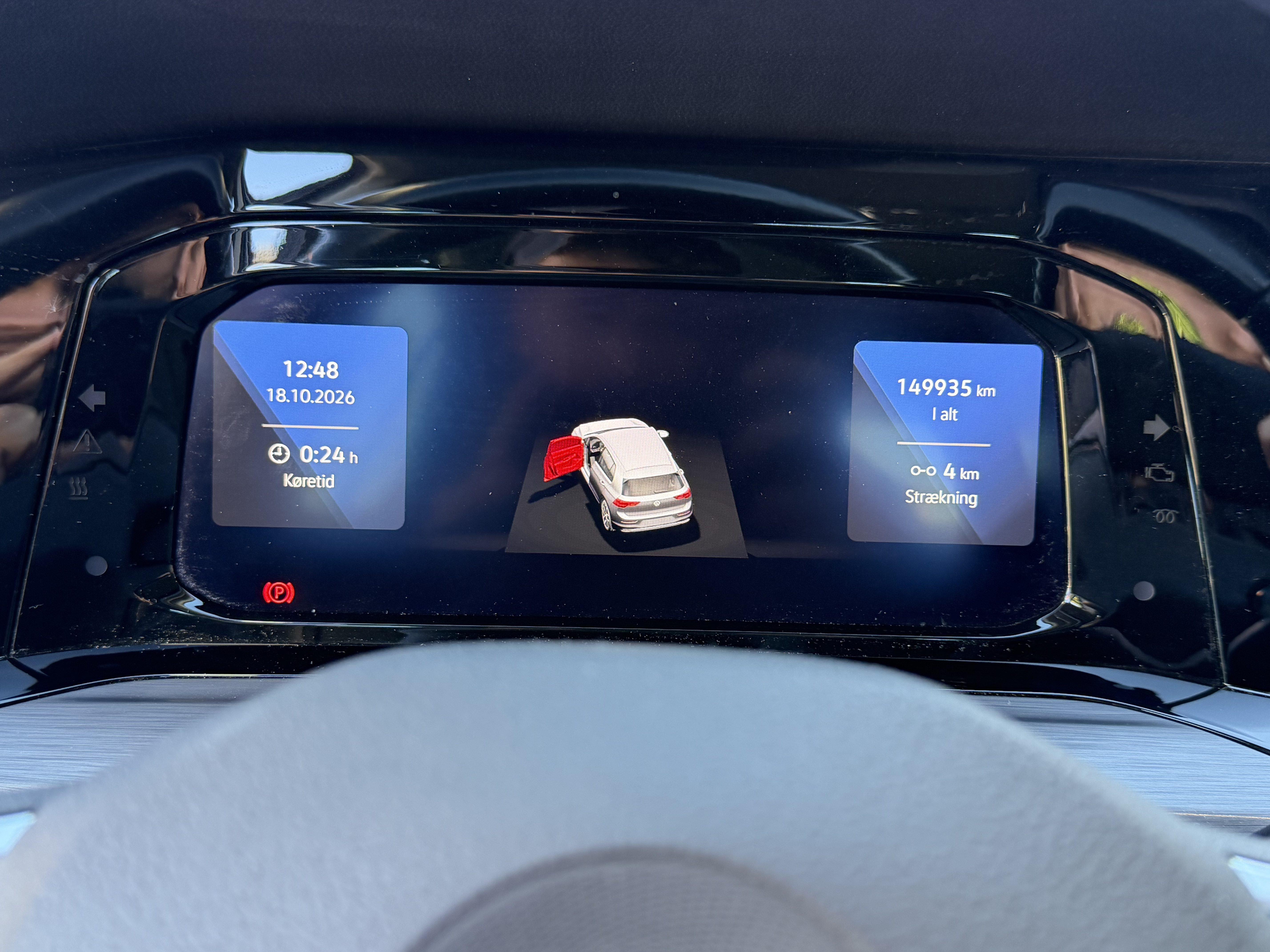 Grå VW Golf fra 2020