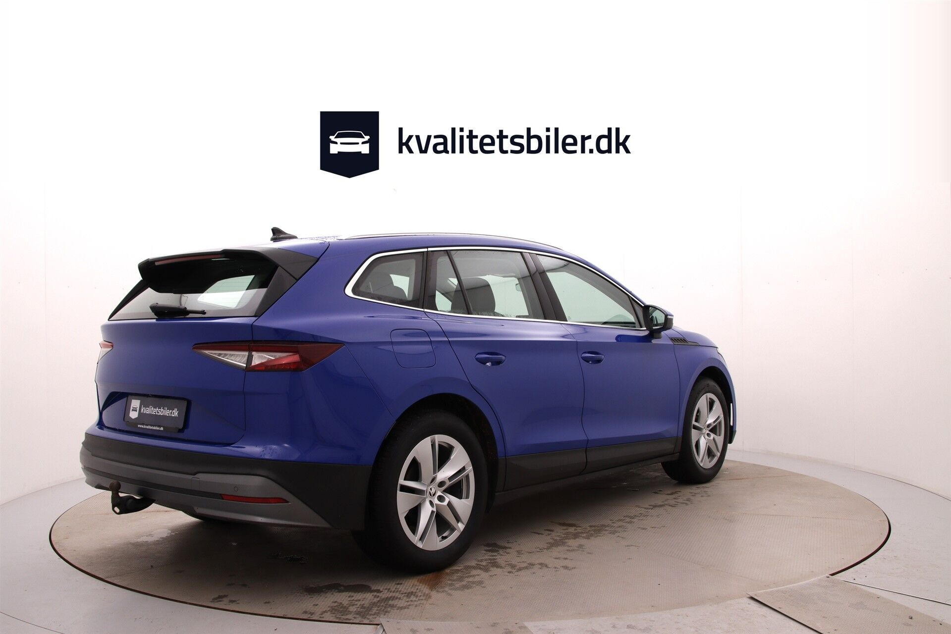 Blå Skoda Enyaq fra 2023