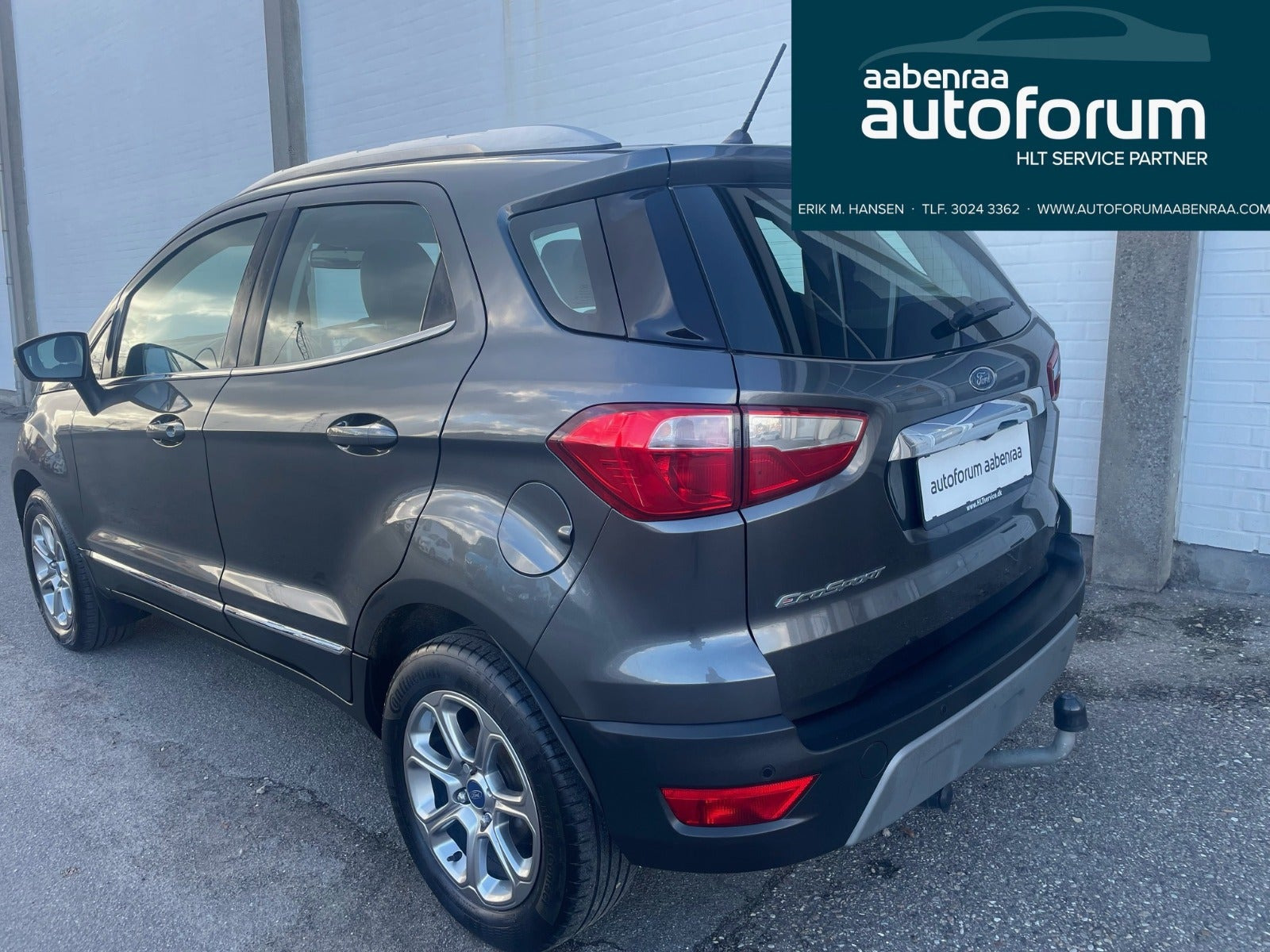 Grå Ford EcoSport fra 2018