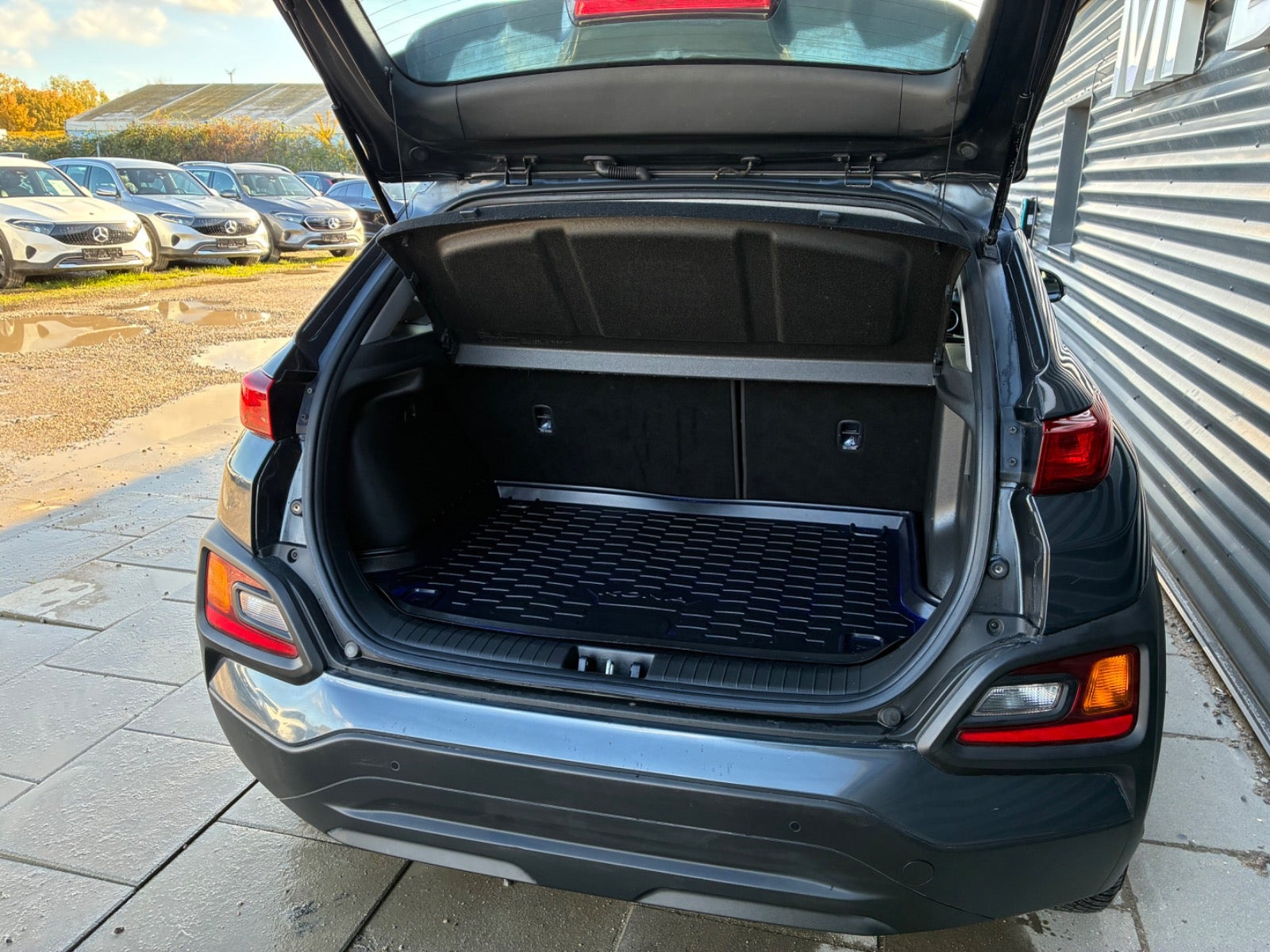 Grå Hyundai Kona fra 2018