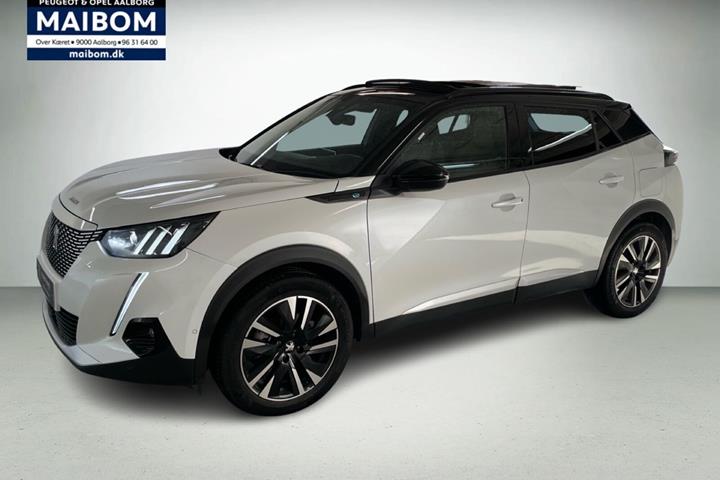 Hvid Peugeot e-2008 fra 2021