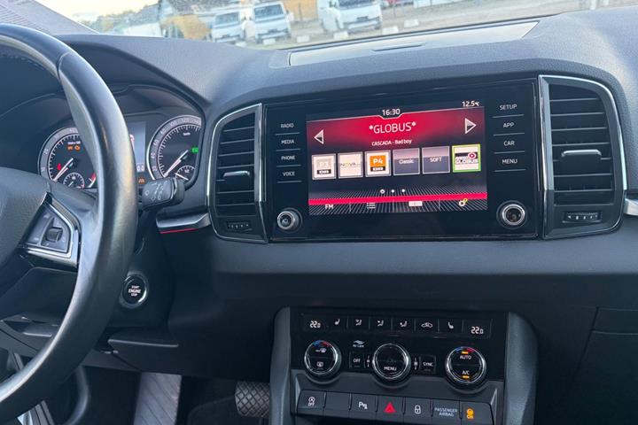 Blå Skoda Karoq fra 2019