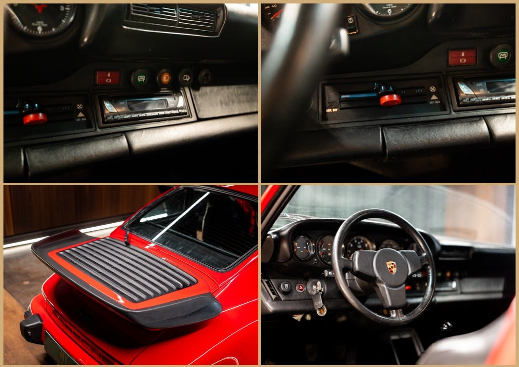 Rød Porsche 911 fra 1979
