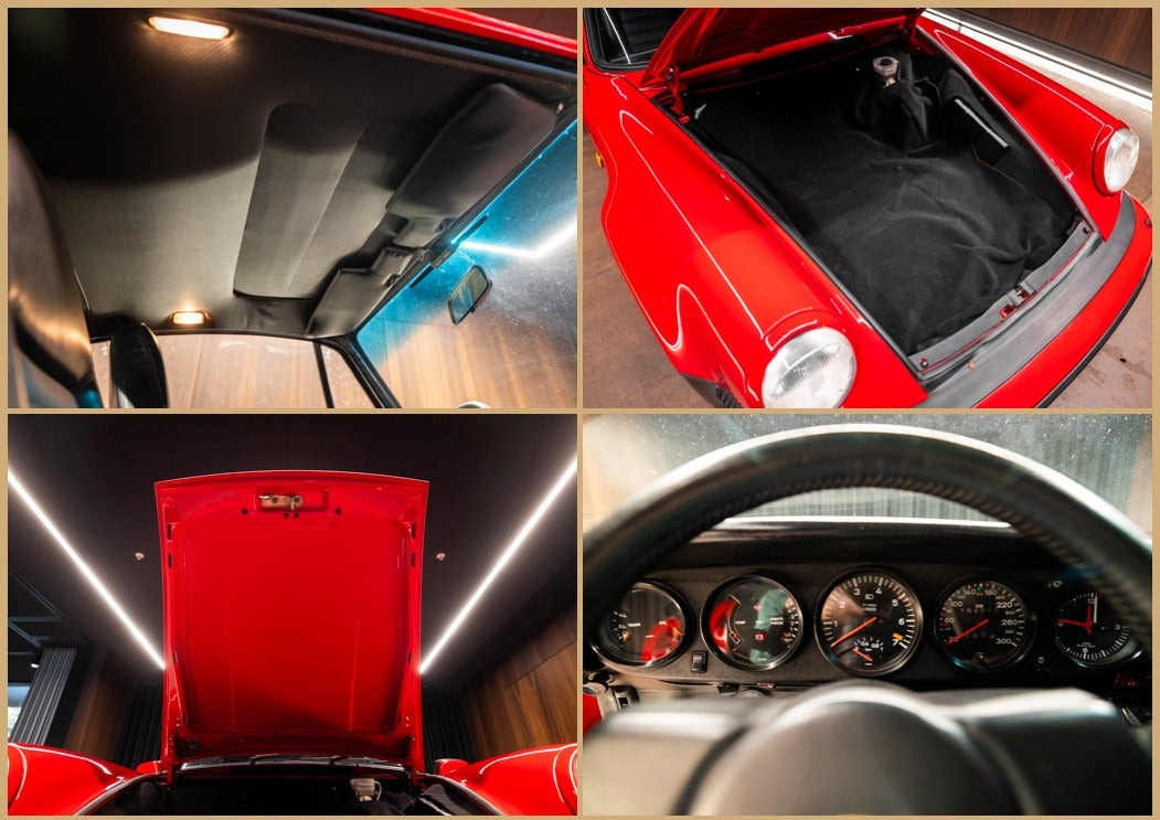Rød Porsche 911 fra 1979