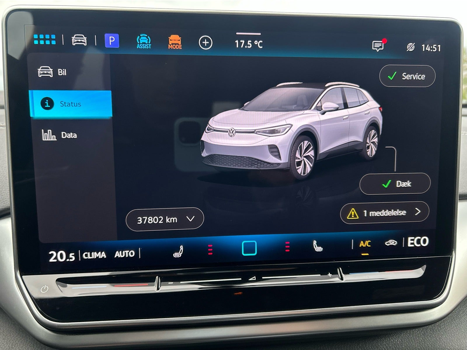 Grå VW ID.4 fra 2025