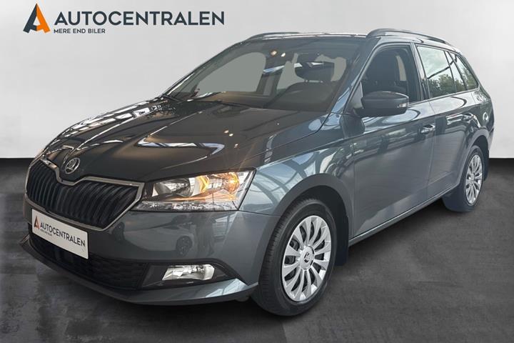 Grå Skoda Fabia fra 2020