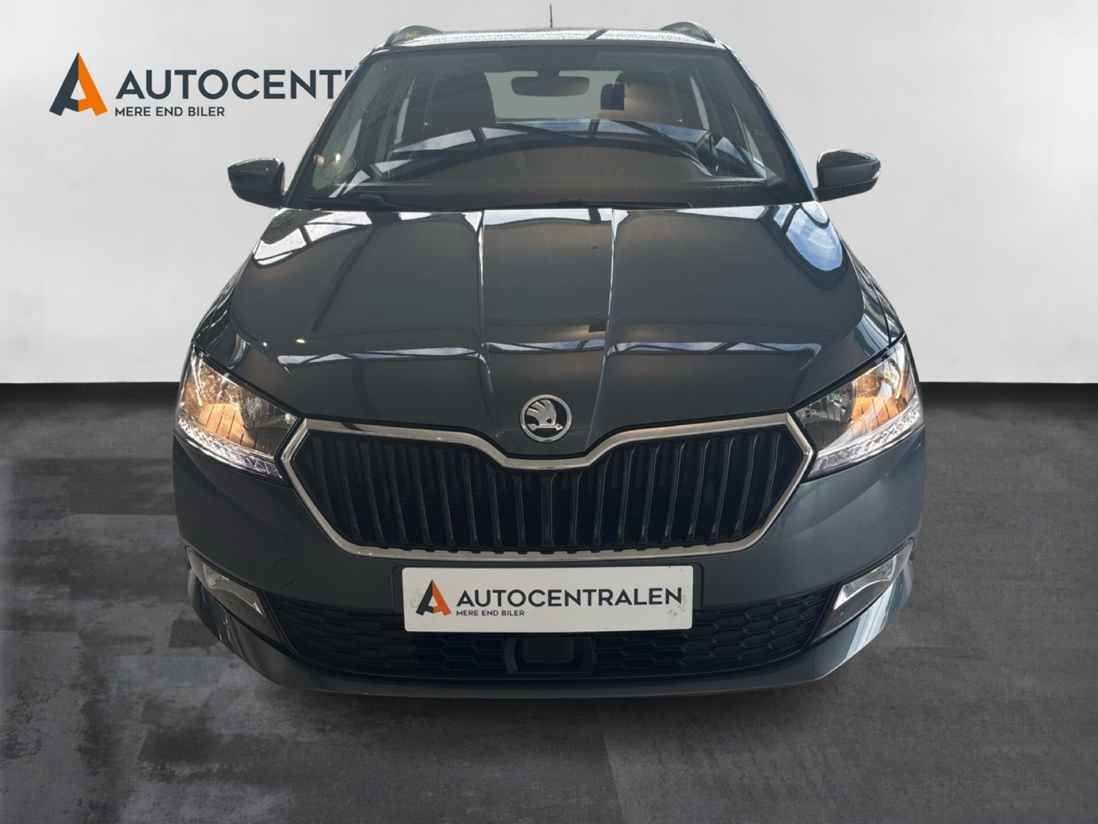 Grå Skoda Fabia fra 2020