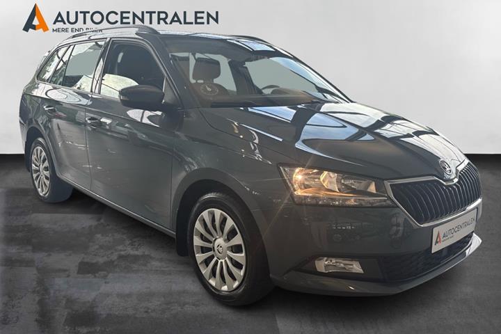 Grå Skoda Fabia fra 2020