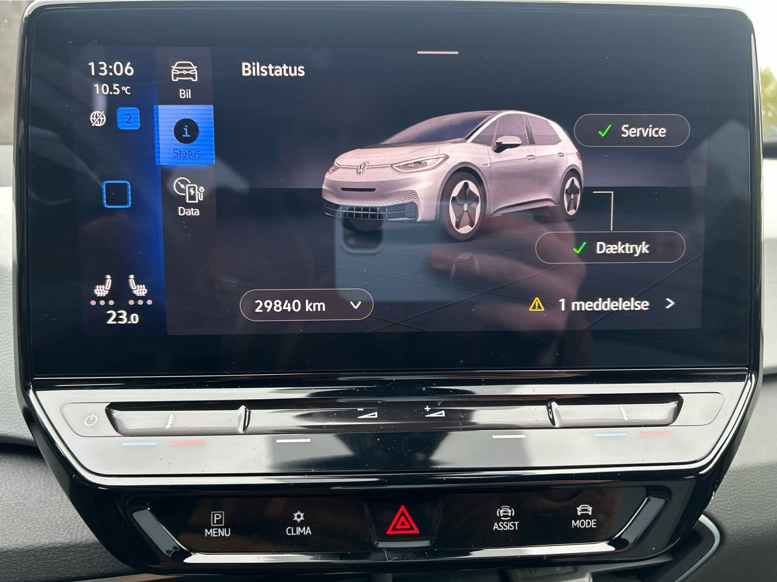 Hvid VW ID.3 fra 2023