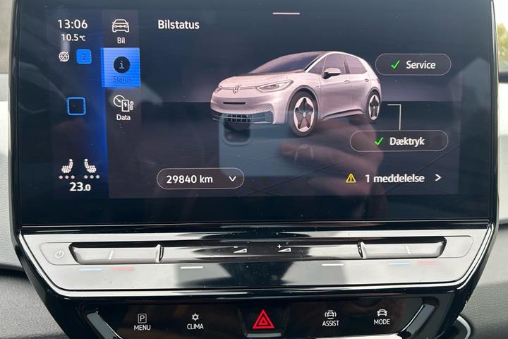 Hvid VW ID.3 fra 2023
