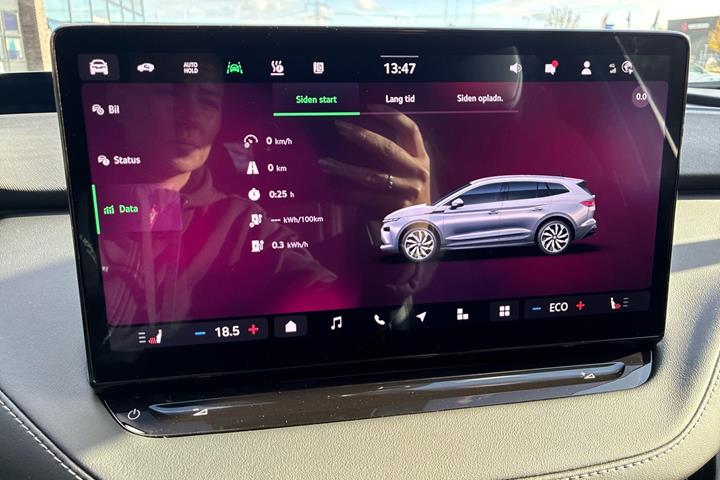 Grå Skoda Enyaq fra 2026
