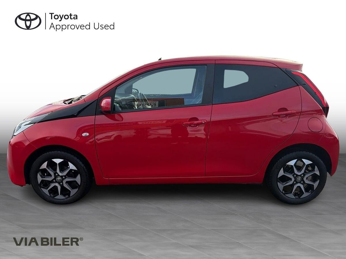 Rød Toyota Aygo fra 2021