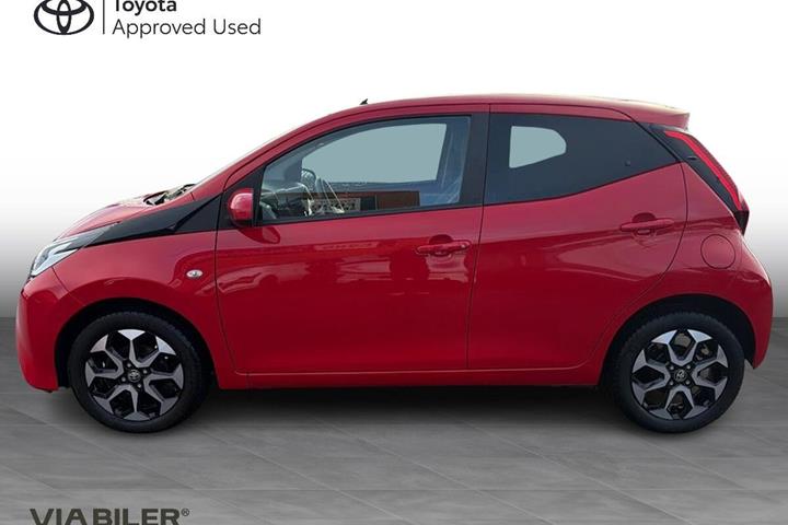 Rød Toyota Aygo fra 2021