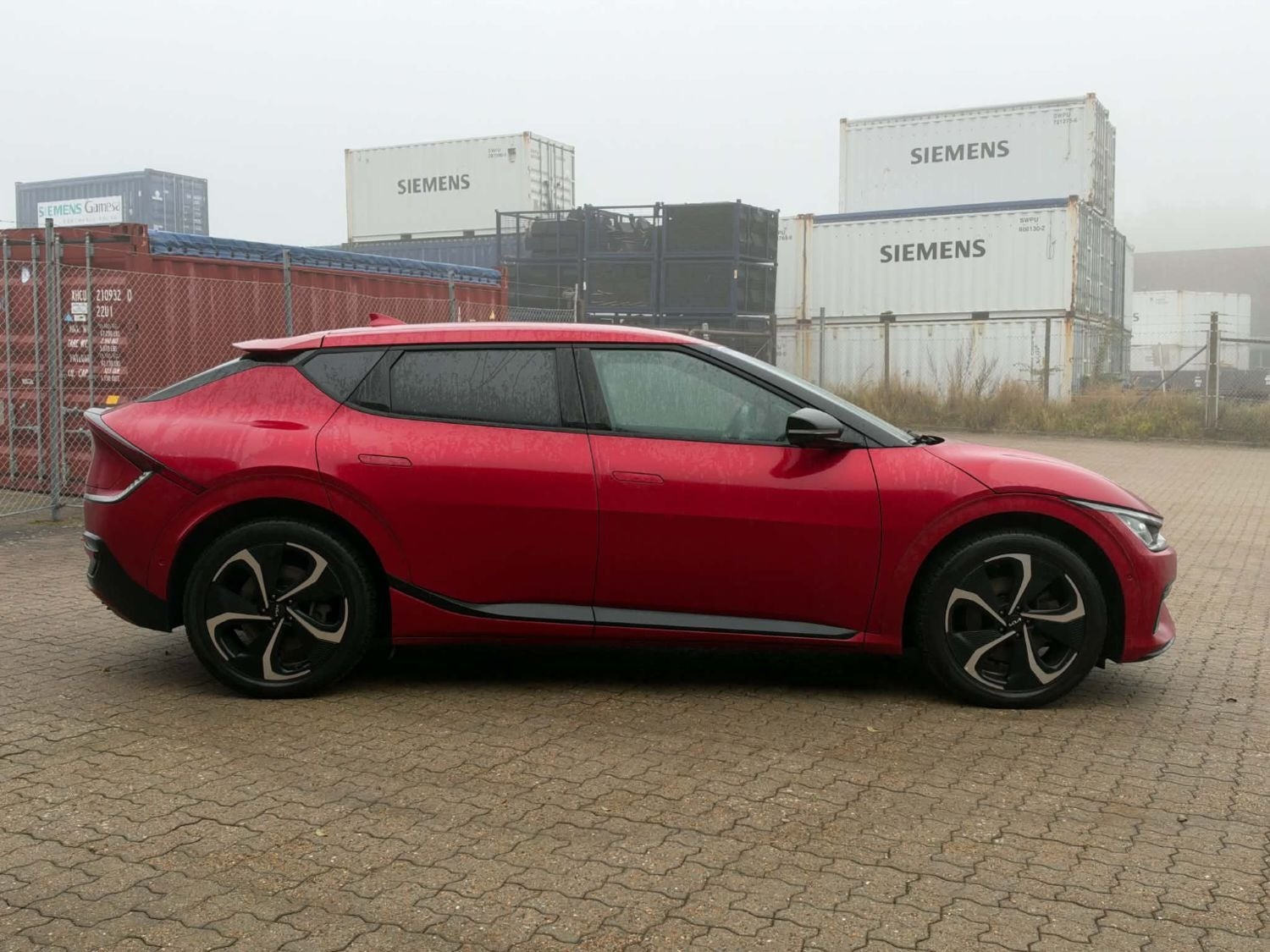 Grå Kia EV6 fra 2021