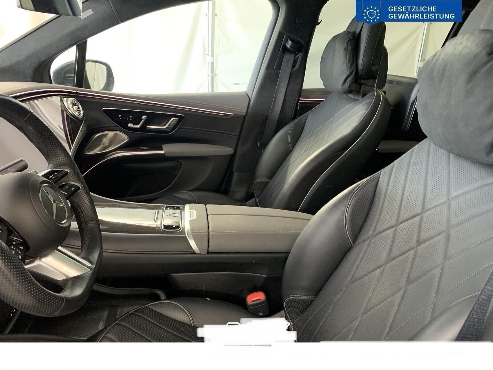 Grå Mercedes EQS580 fra 2024