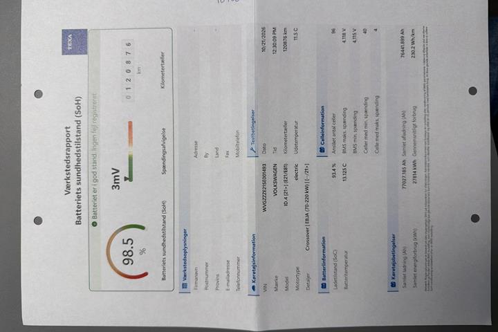 Sølv VW ID.4 fra 2025