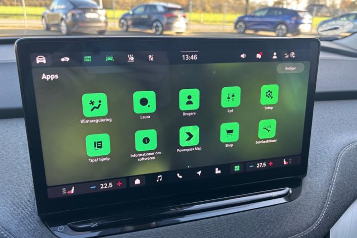Grå Skoda Enyaq fra 2025