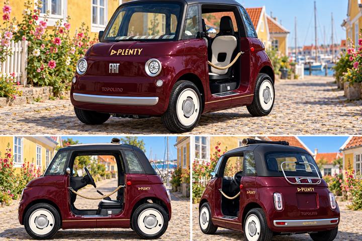 Blå Fiat Topolino fra 2026
