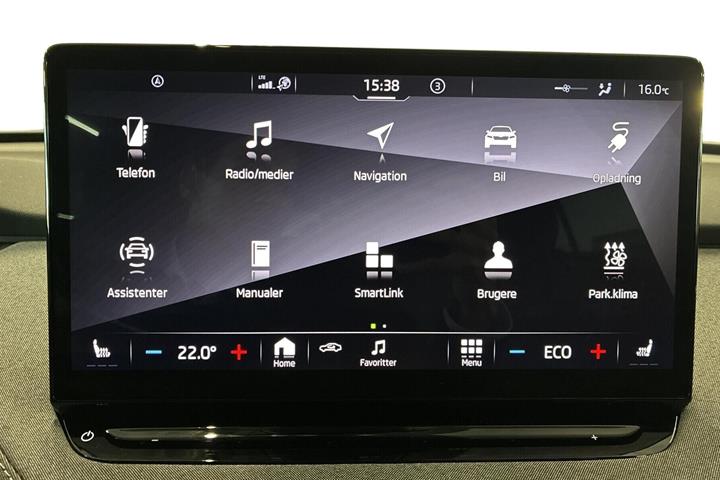 Grå Skoda Enyaq fra 2022