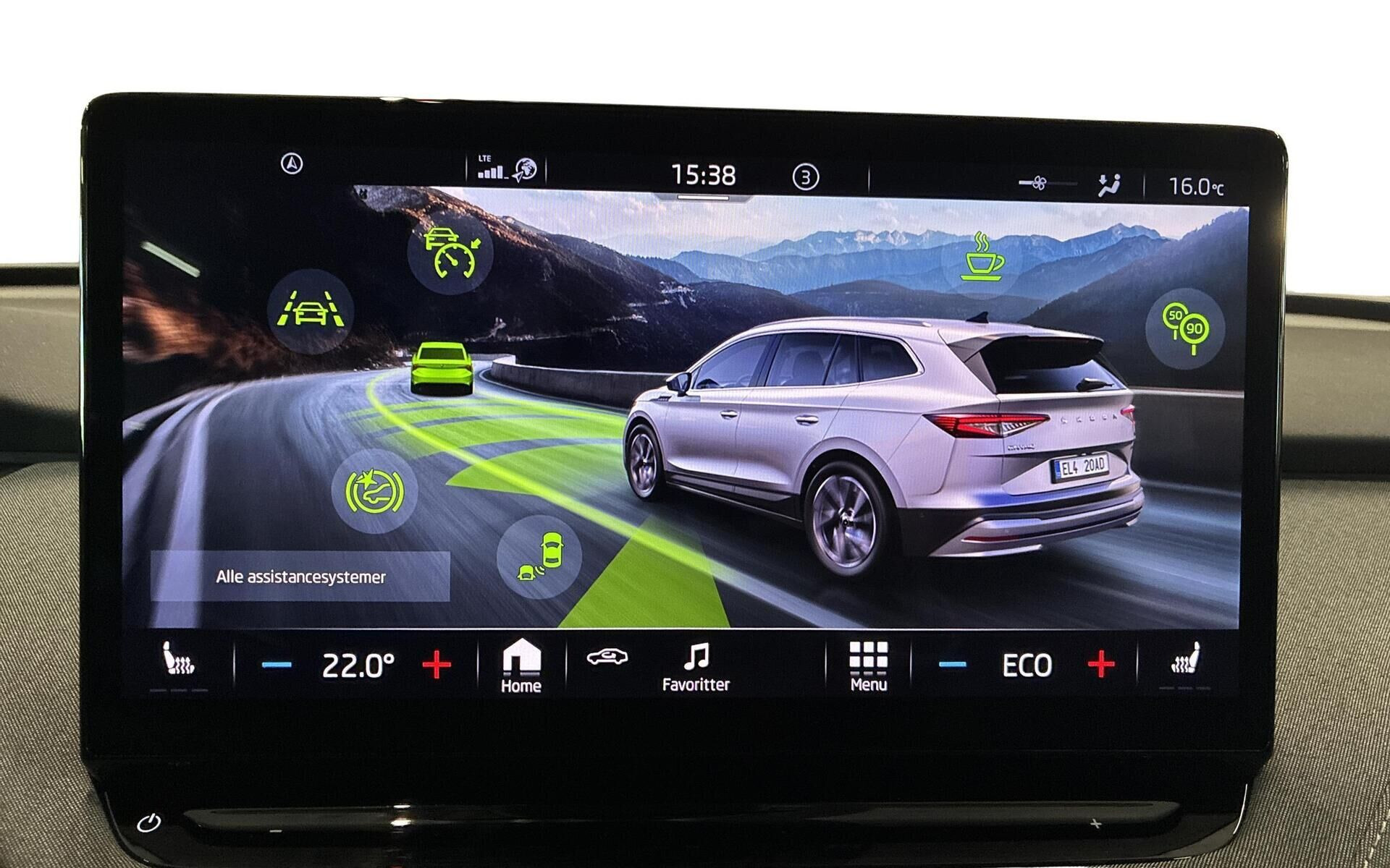 Grå Skoda Enyaq fra 2022