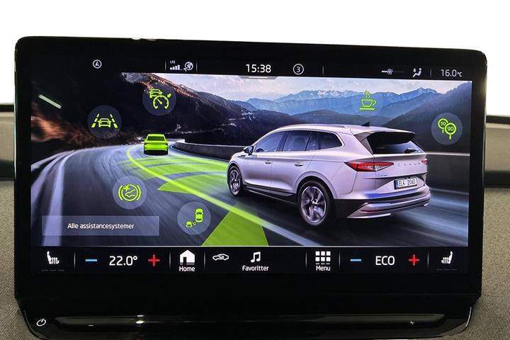 Grå Skoda Enyaq fra 2022
