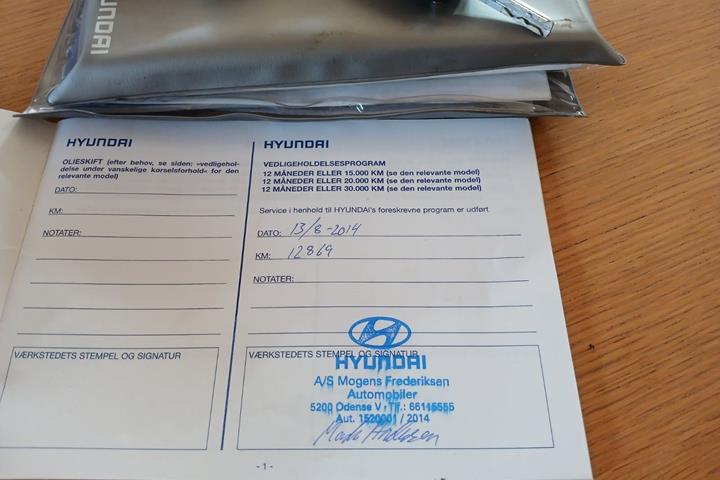 Hvid Hyundai i20 fra 2012