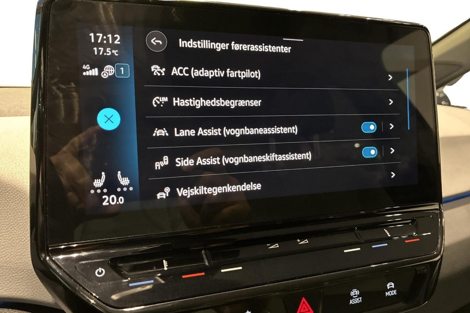 Blå VW ID.3 fra 2022