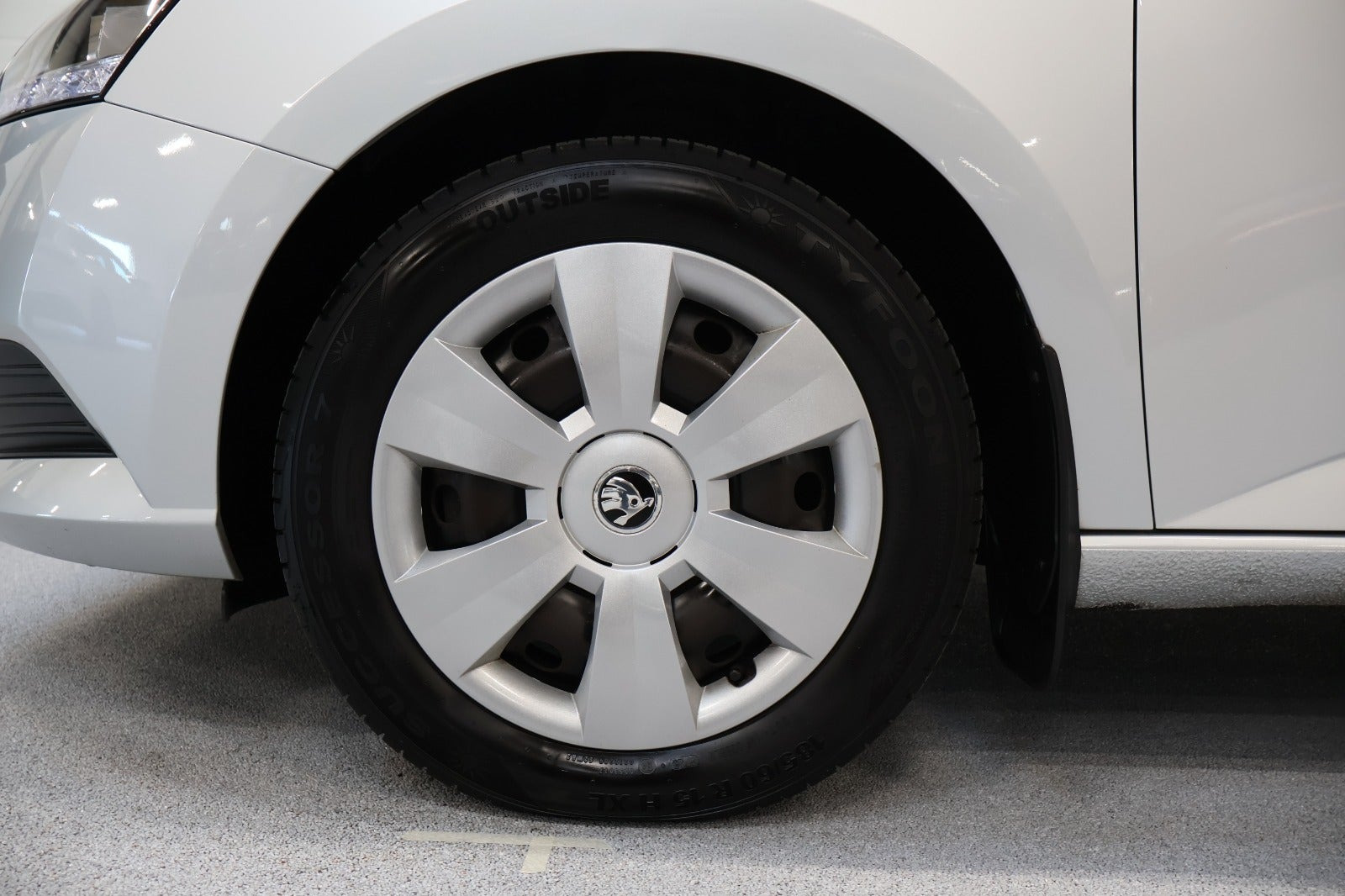 Sølv Skoda Fabia fra 2019