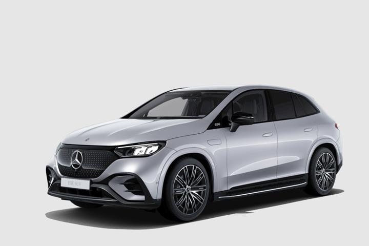 Sølv Mercedes EQE350 SUV fra 2026