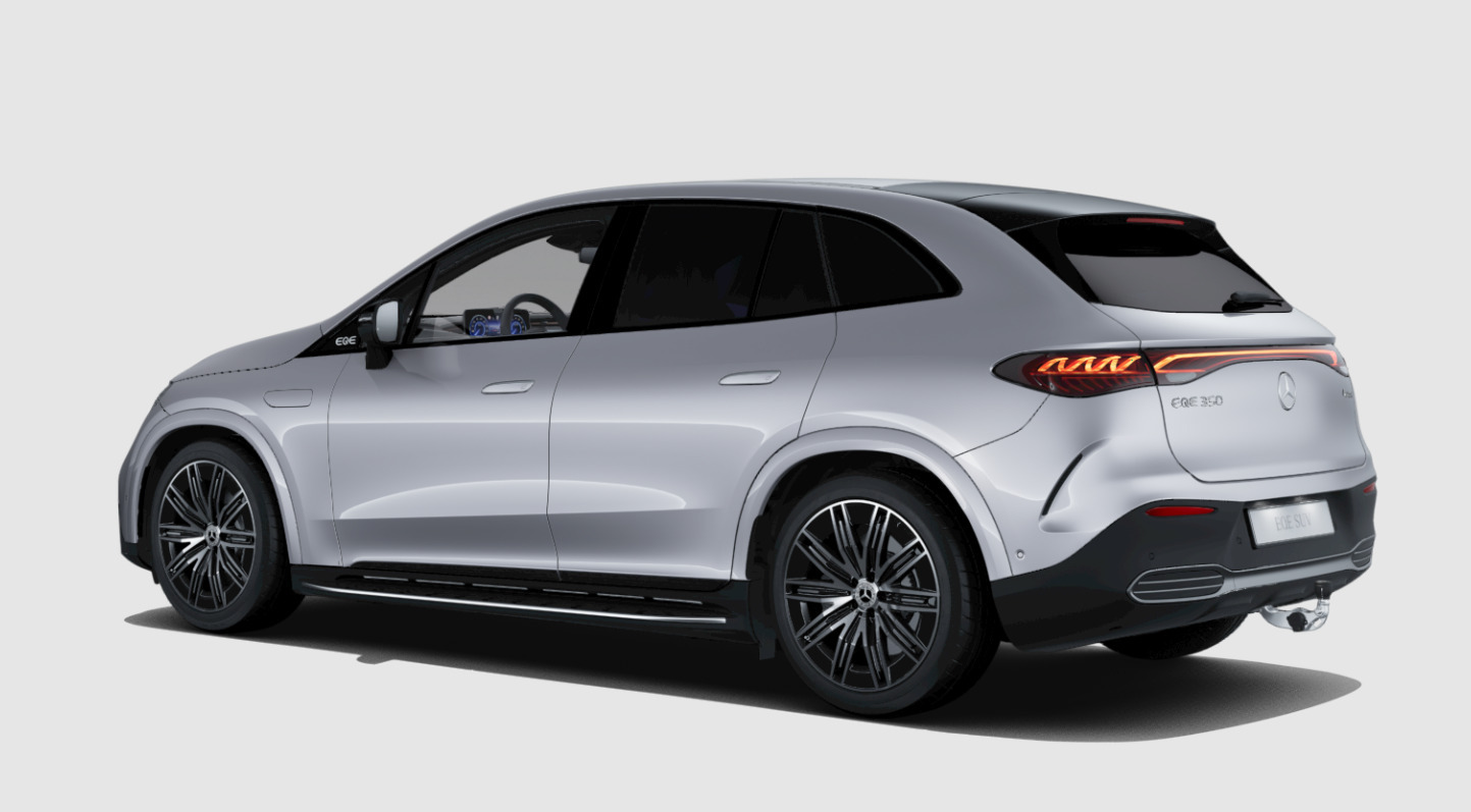Sølv Mercedes EQE350 SUV fra 2026