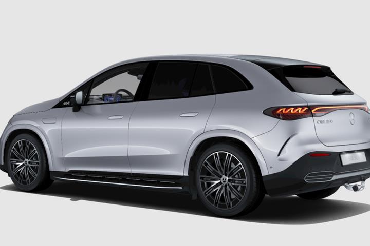 Sølv Mercedes EQE350 SUV fra 2026