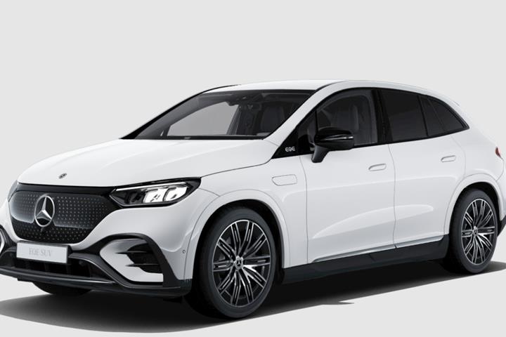 Hvid Mercedes EQE350 SUV fra 2026