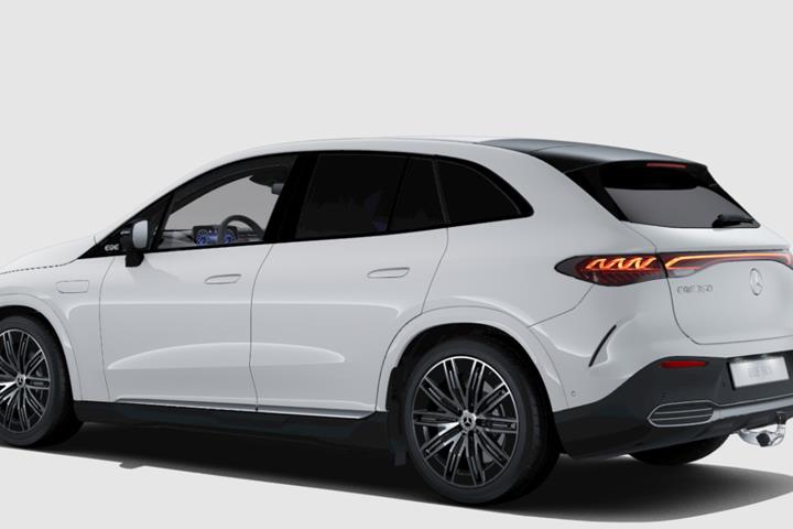 Hvid Mercedes EQE350 SUV fra 2026