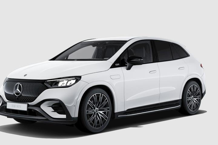 Hvid Mercedes EQE350 SUV fra 2025