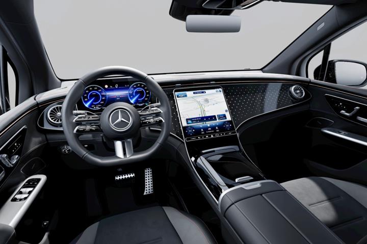 Hvid Mercedes EQE350 SUV fra 2025