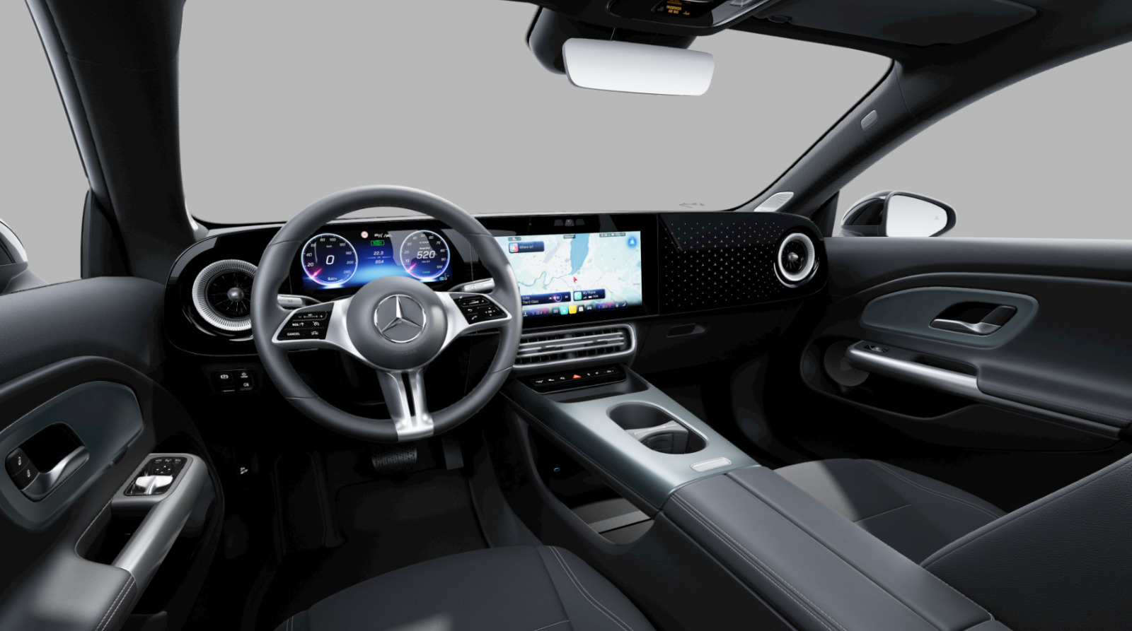 Sort Mercedes CLA250+ fra 2026