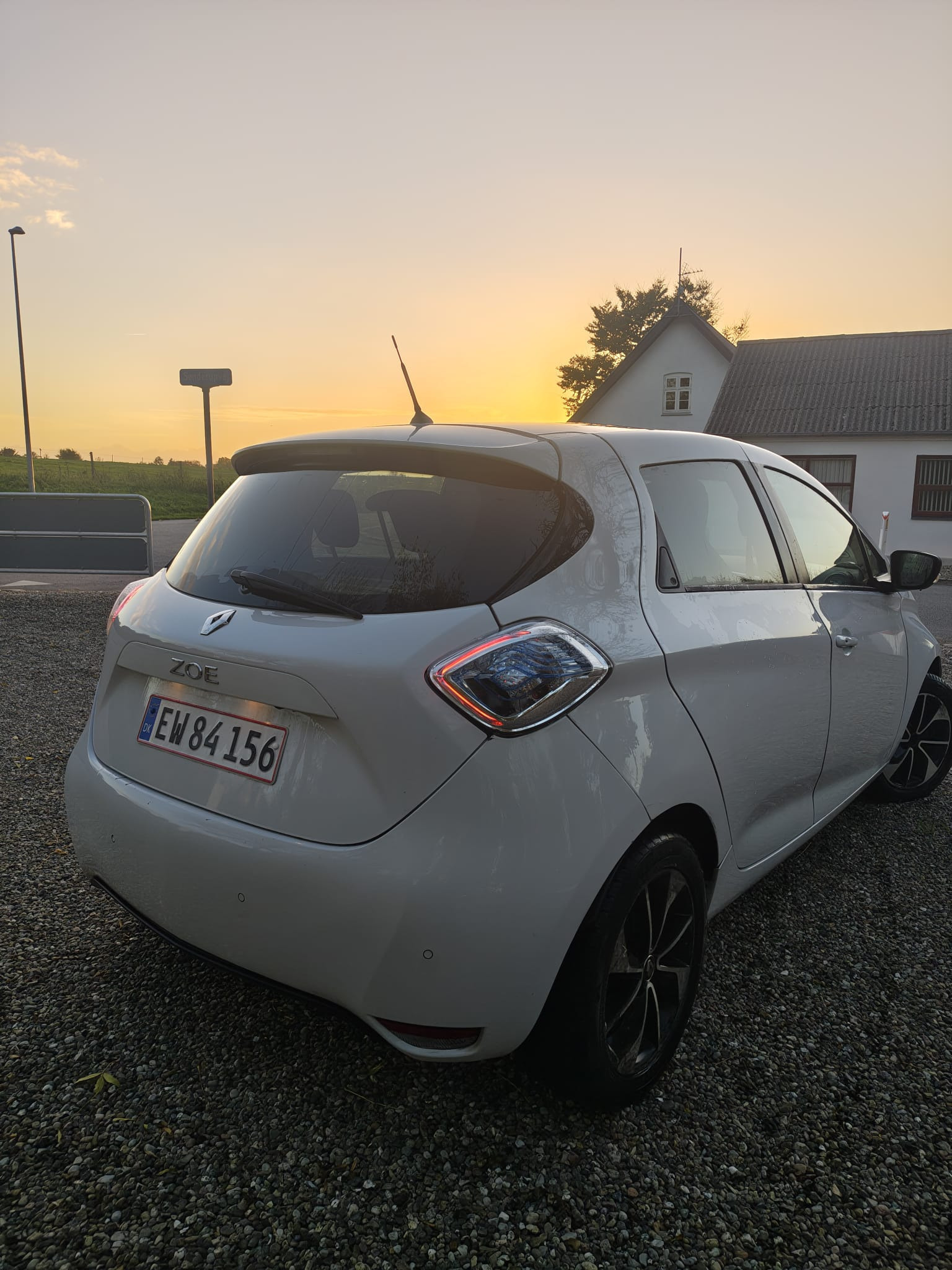Hvid Renault Zoe fra 2018
