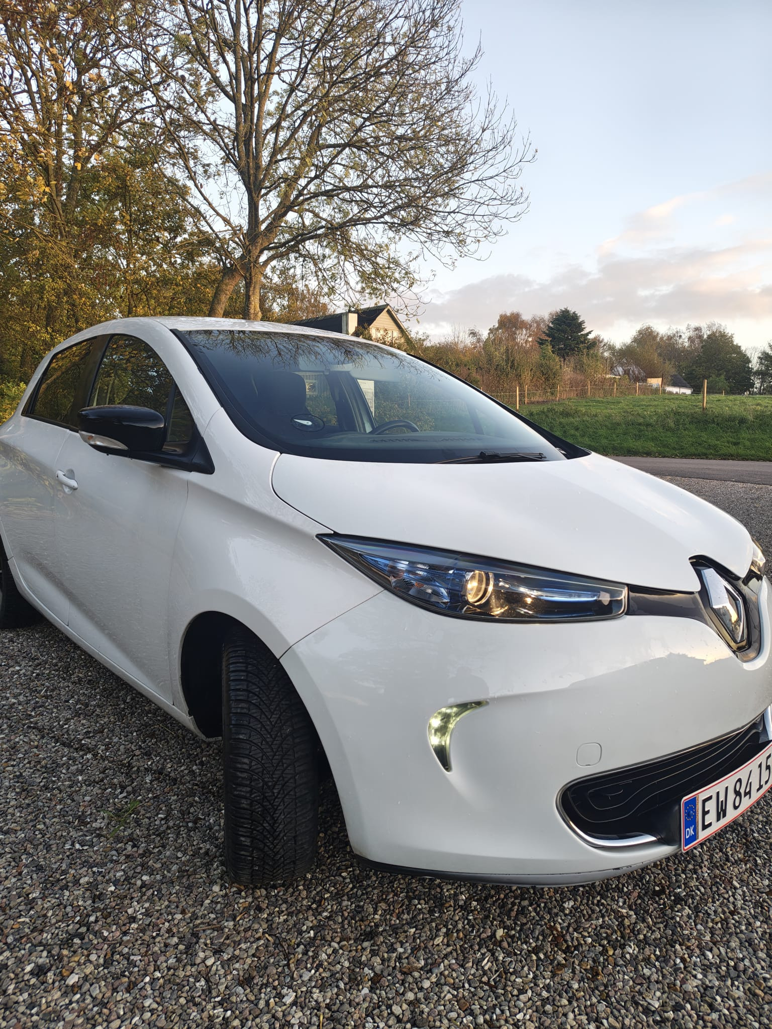 Hvid Renault Zoe fra 2018