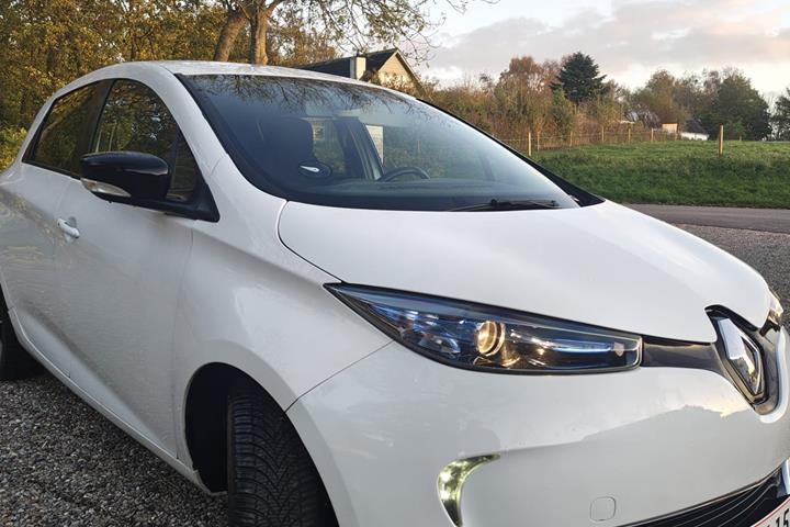 Hvid Renault Zoe fra 2018