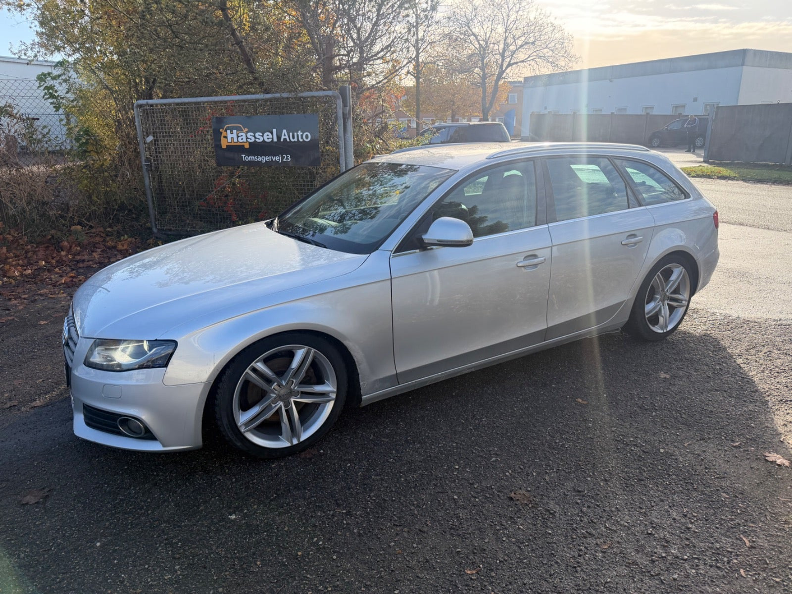 Grøn Audi A4 fra 2008
