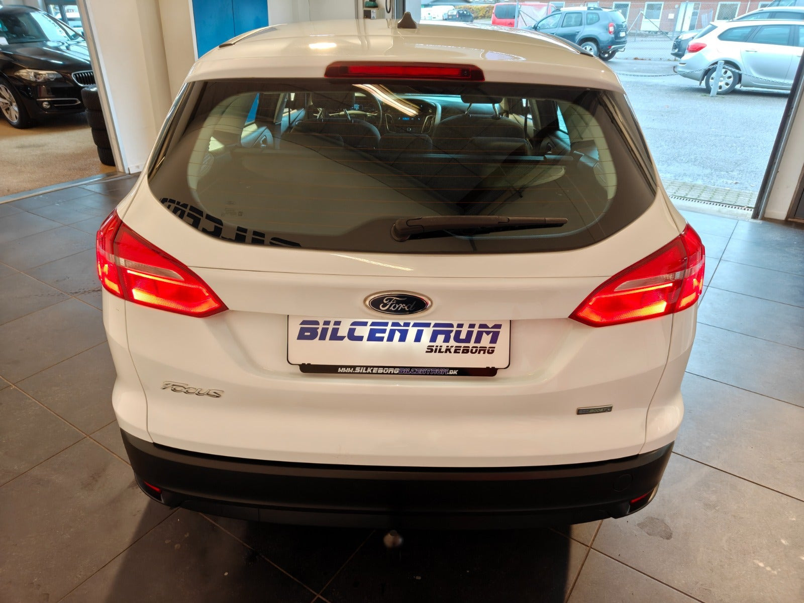 Hvid Ford Focus fra 2017