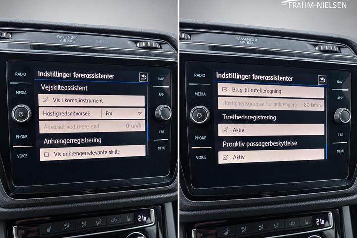 Blå VW Touran fra 2019