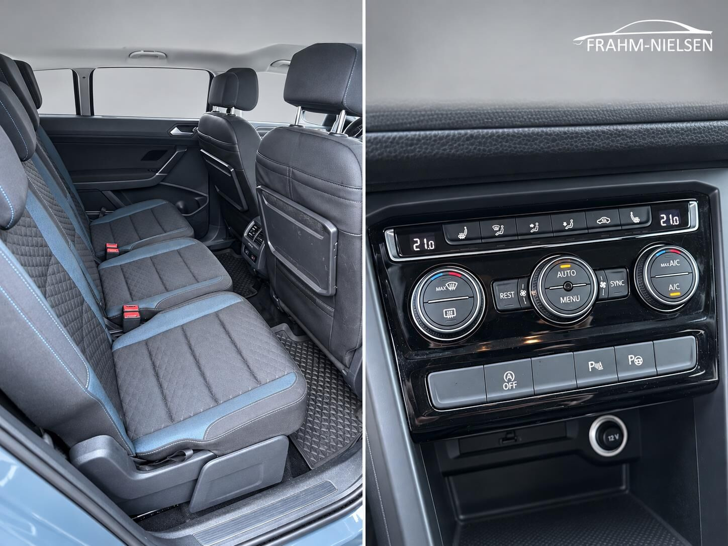 Blå VW Touran fra 2019
