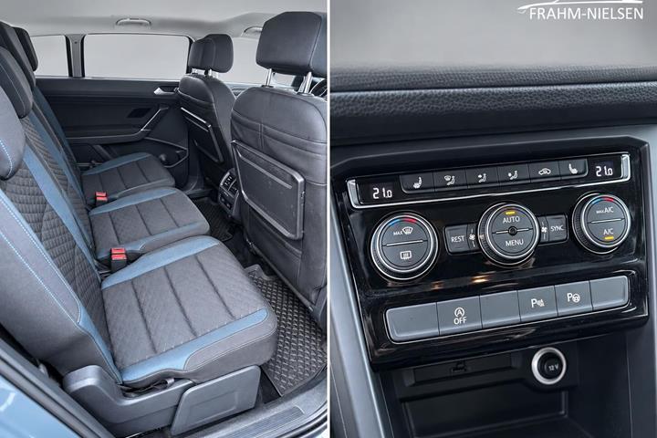 Blå VW Touran fra 2019