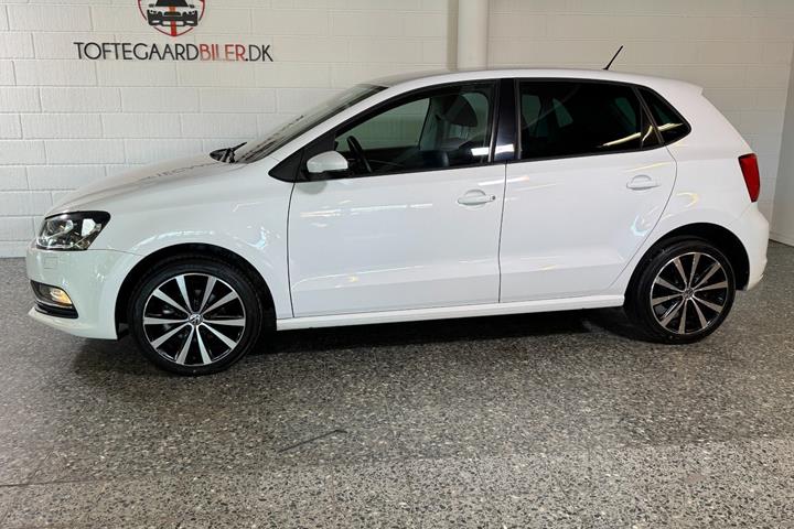 Hvid VW Polo fra 2016