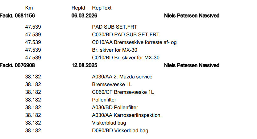 Hvid Mazda MX-30 fra 2022