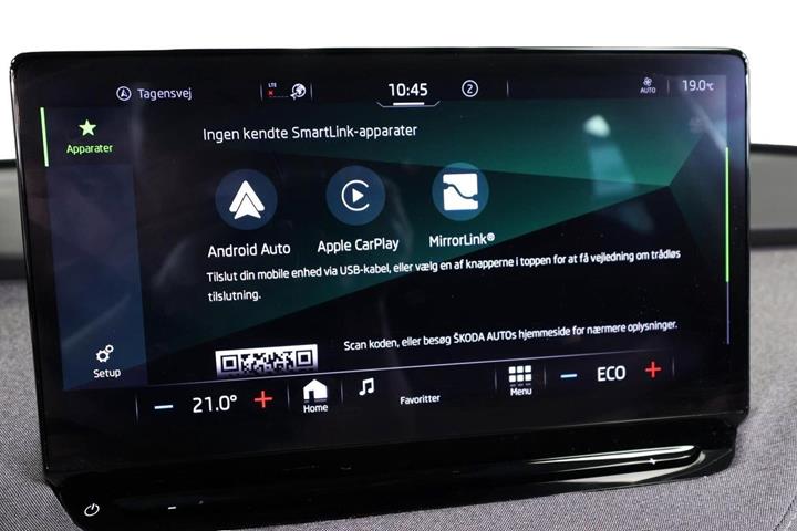 Blå Skoda Enyaq fra 2023