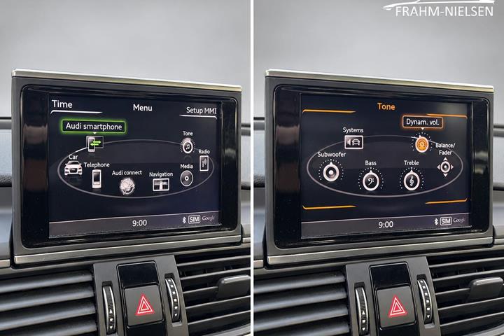 Blå Audi A6 fra 2017